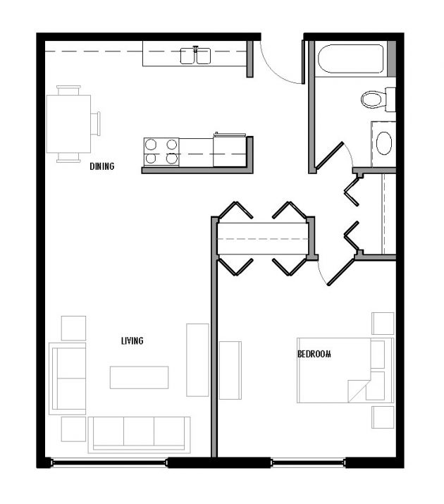 Type “D1″ Floor Plan