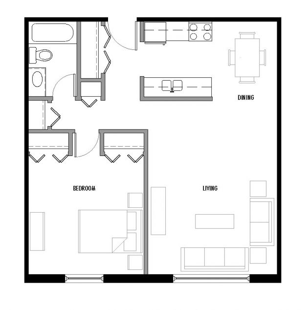 Type “I1″ Floor Plan
